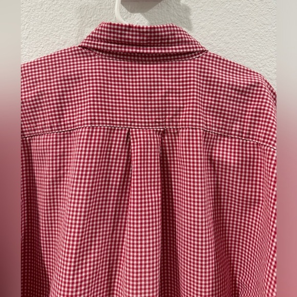 Ralph Lauren Boys Red White Gingham Plaid Short Sleeve Button Down Top Size M - Picture 11 of 16